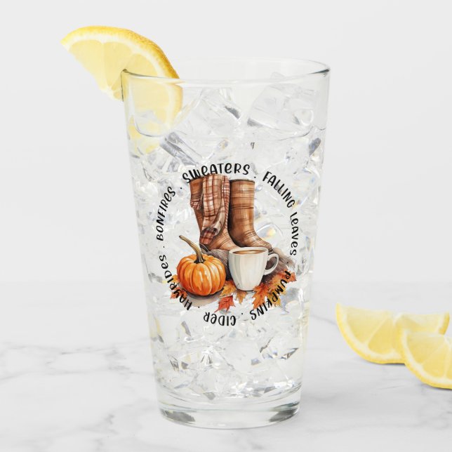 Cosy Fall Vibes – Boots, Pumpkin Spice, Bonfires Glass (Front Ice)