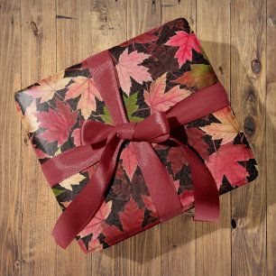 Cosy Falling Leaves All Occasion Wrapping Paper