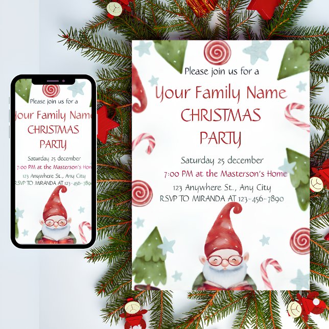 Cosy Family Christmas Invitation | Christmas Cheer (Creator Uploaded)