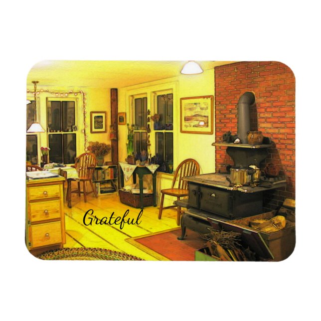 Cosy Farmhouse Gratitude Magnet (Horizontal)
