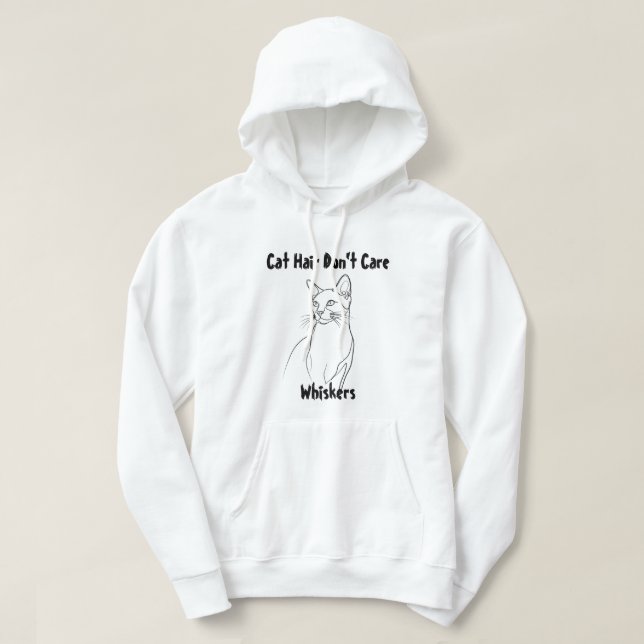 Cosy Feline Friend: Personalised Cat Photo Hoodie (Design Front)