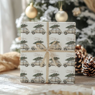Cosy Festive Rustic Christmas Wrapping Paper