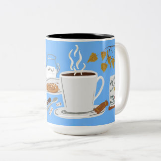 Cosy Finnish Nordic Coffee Morning Two-Tone Coffee Mug