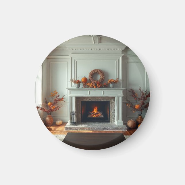 Cosy fireplace magnet (Front)