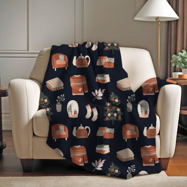 Cosy Fireside Fleece Blanket (Creator Uploaded)