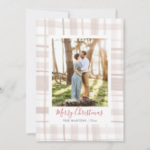 Cosy Flannel Christmas Photo Holiday Card