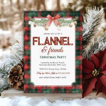Cosy Flannel Friends Holiday Christmas Party 