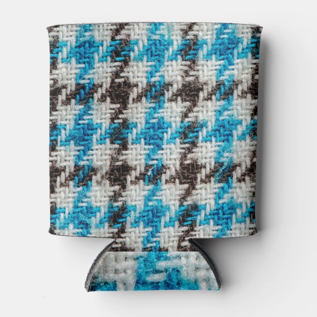 Cosy Flannel: Textured Background Can Cooler (Front)