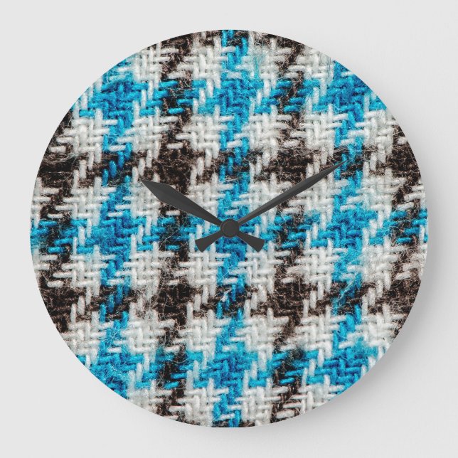 Cosy Flannel: Textured Background Large Clock (Front)