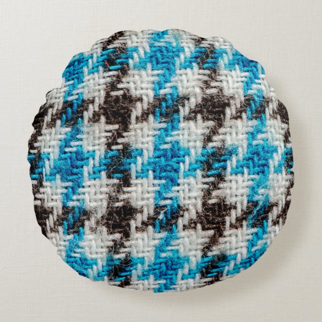 Cosy Flannel: Textured Background Round Cushion (Front)