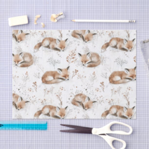 Cosy Foxes Christmas Tissue Paper