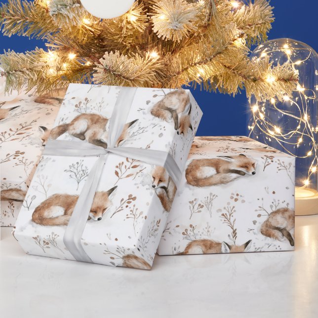 Cosy Foxes Christmas Wrapping Paper (Holidays)