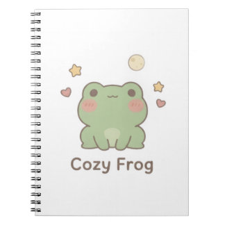 Cosy Frog Notebook | Cute Kawaii Journal