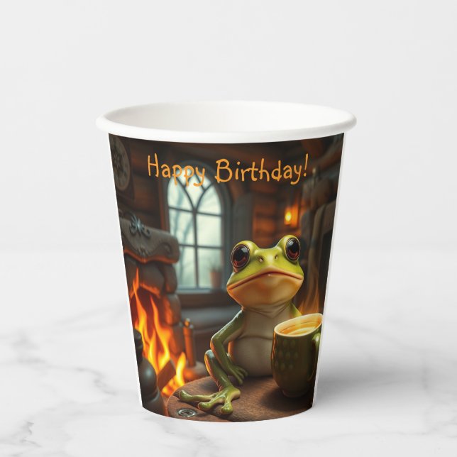 Cosy Frog Paper Cups (Front)