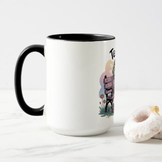 Cosy Frog Sitting Like a Human – Funny Chill Carto Mug