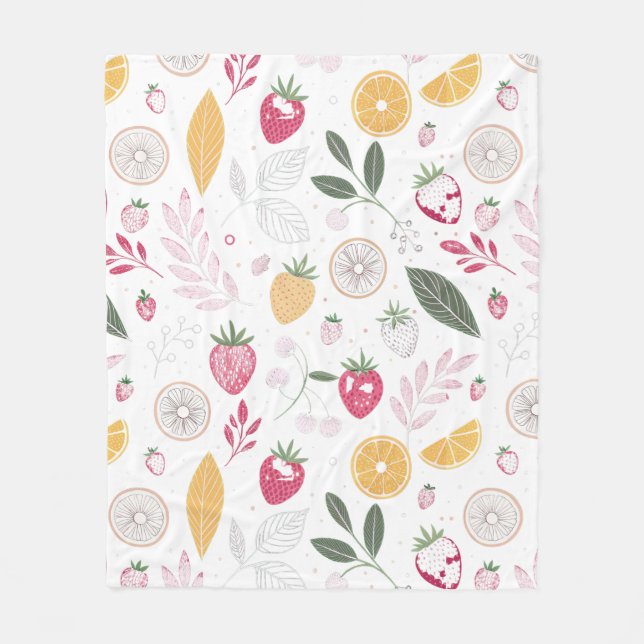 Cosy Fruit Garden Fleece BlanketFleece Blanket (Front)