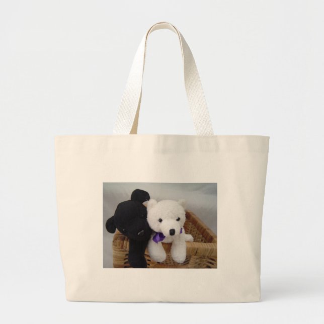 Cosy Furry Friends Large Tote Bag (Front)