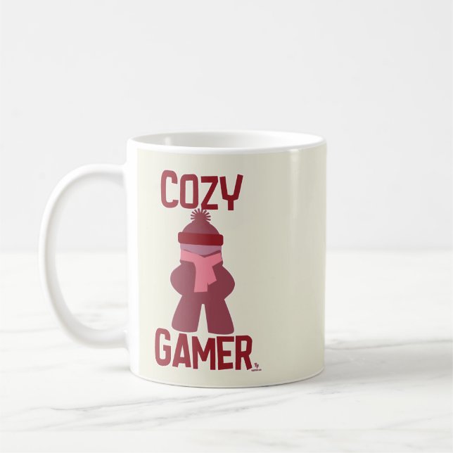 Cosy Gamer Fun Boardgame Meeple Fun Life Coffee Mug (Left)