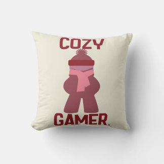 Cosy Gamer Fun Boardgame Meeple Gaming Life Cushion
