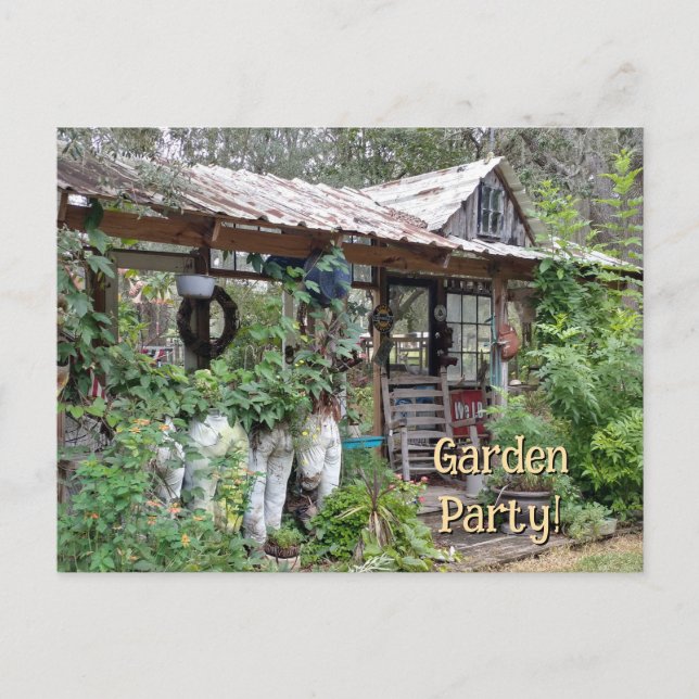 Cosy Garden Rest Relax She Shed Nook Porch Party Postcard (Front)