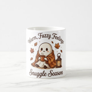 Cosy Ghost Halloween Mug Cute Fall design