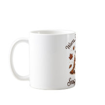 Cosy Ghost Halloween Mug Cute Fall design