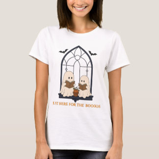 Cosy Ghost Reading Nook Halloween T-Shirt