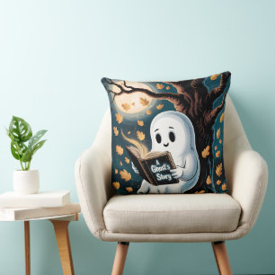 Cosy Ghostcore Fall Decor Accent Spooky Cute Cushion