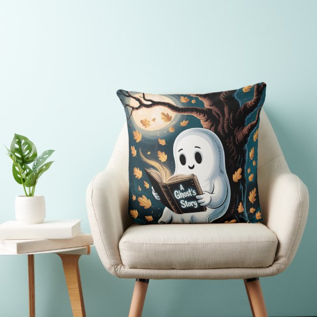 Cosy Ghostcore Fall Decor Accent Spooky Cute  Cushion (Chair)