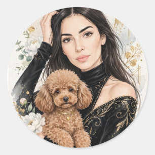 Cosy Girl either Poodle Sticker – Best Friends