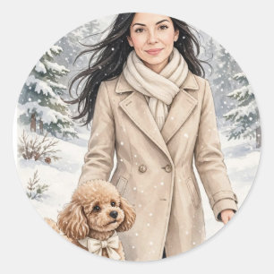 Cosy Girl either Poodle Sticker – Best Friends