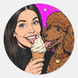 Cosy Girl either Poodle Sticker – Best Friends