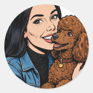 Cosy Girl either Poodle Sticker – Best Friends