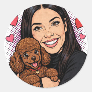Cosy Girl either Poodle Sticker – Best Friends