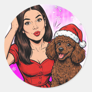 Cosy Girl either Poodle Sticker – Best Friends