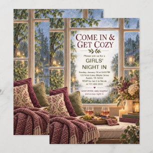 Cosy Girls Night In Gathering Invitation