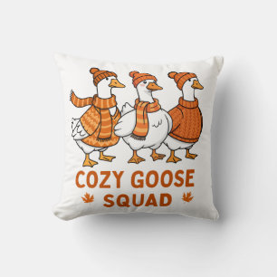 Cosy Goose Squad Autumn Cushion