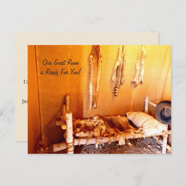 Cosy Guest Room New Address Announcement (Front/Back)