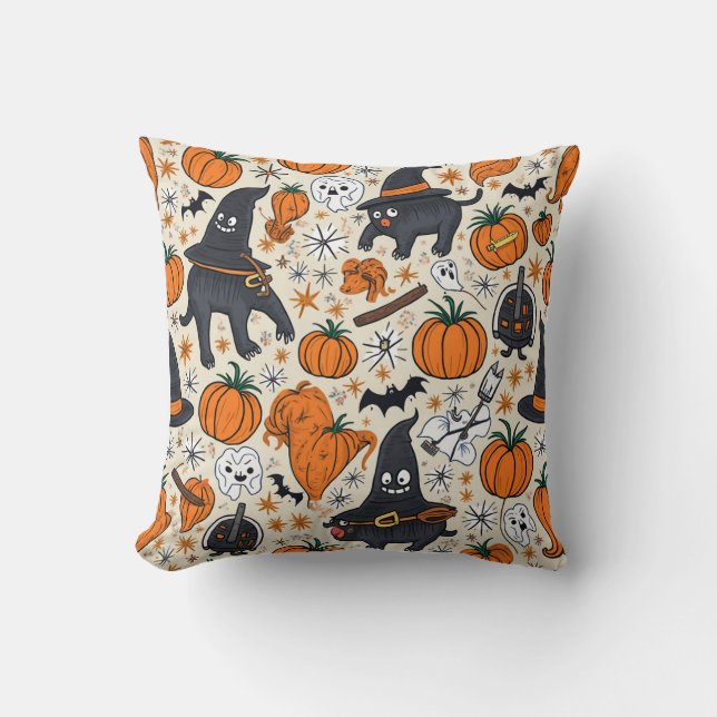 Cosy Halloween Cushion (Front)