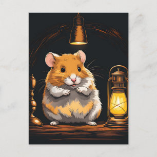 Cosy Hamster Animal Postcard