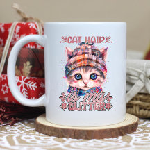 Cosy hat kitten with sparkles