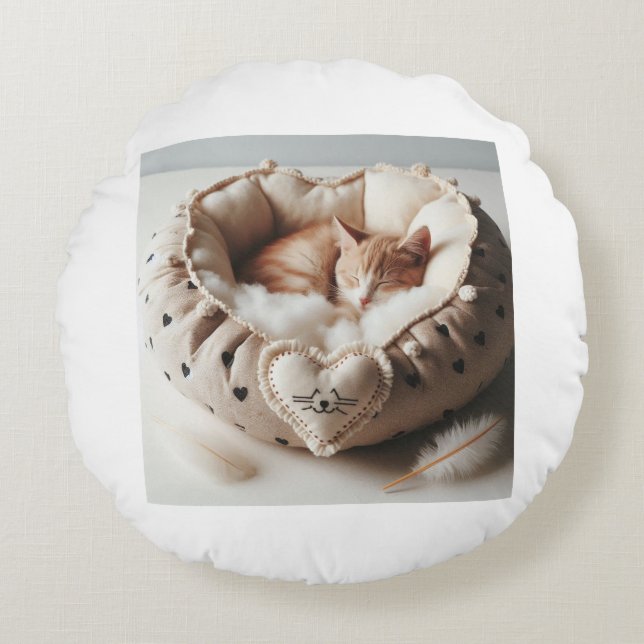 Cosy Haven Pet Pillow Bed" (Front)