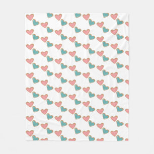 Cosy Heart-Patterned Blanket