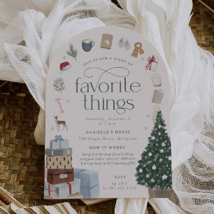Cosy Holiday Favourite Things Party Invitation
