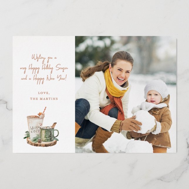 Cosy Holiday Note Photo Holiday (Front)