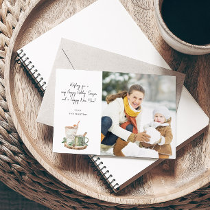 Cosy Holiday Note Photo Holiday Card
