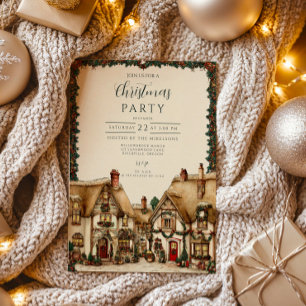 Cosy Holiday Village Christmas Invitation