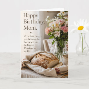 Cosy Home Aesthetic Happy Birthday Mum Quote Card