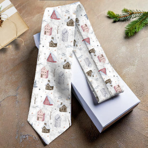 Cosy Home Christmas Pink ID985 Tie