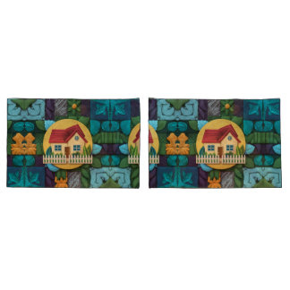 Cosy Home Icon Pattern  Body Pillow Pillowcase